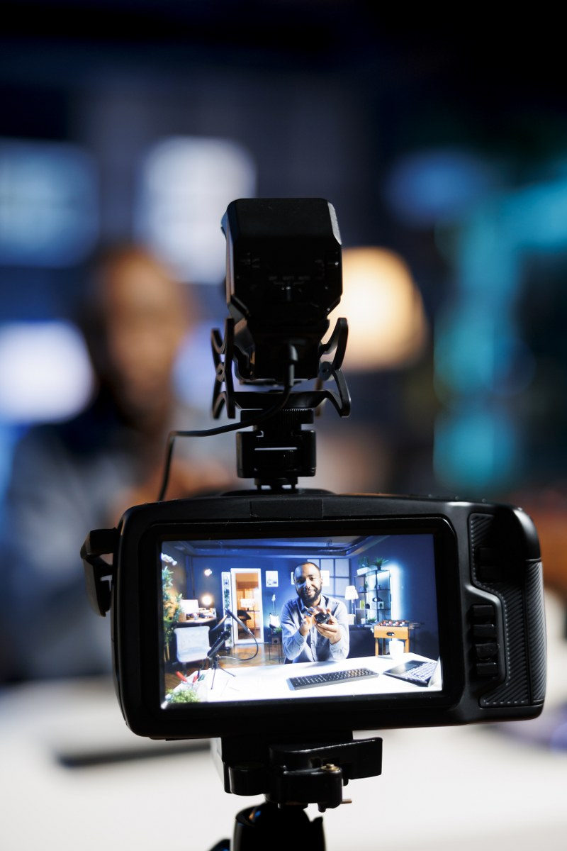 Telecamera broadcast in studio