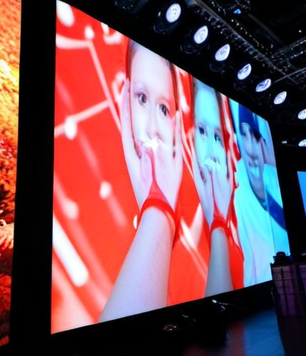 Video wall LED in uno studio televisivo